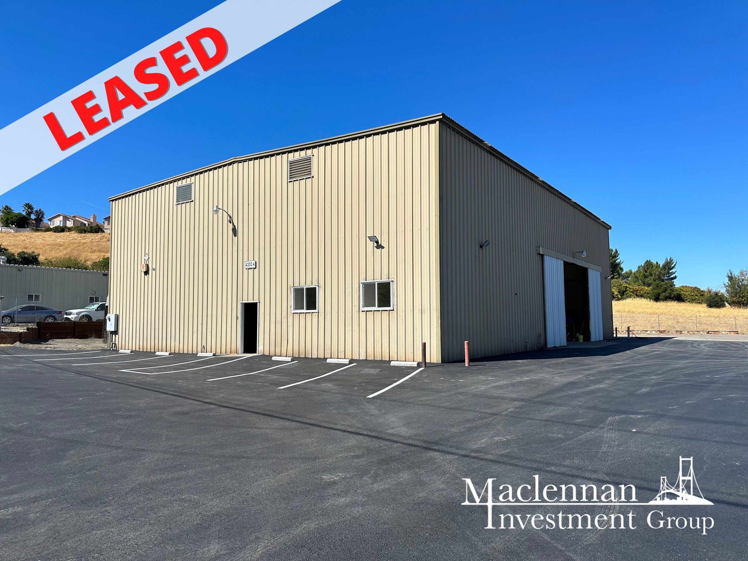 Light Industrial Property at 4300A Evora Rd has been leased.